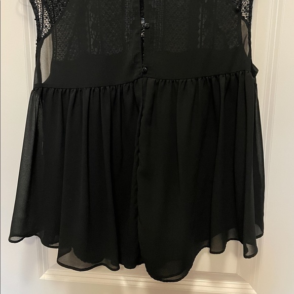 Trafaluc Zara Black Lace Top - Picture 4 of 5